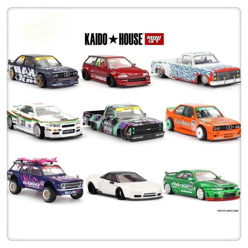 C M MINIGT KAIDO HOUSE 1:64 KHMG Datsun R33 M3 E30 Kaido 2000Gt-R R34 Fairlady Z V1 NXS EF Die-Cast