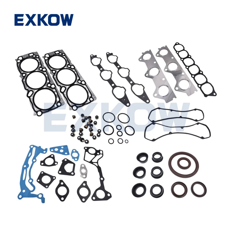 Engine Overhaul Gasket Kit for Mitsubishi PAJERO MONTERO V65 V75 6G74 MD977502 MD977868