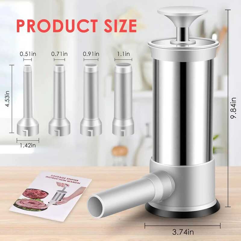 C Sausage Stuffer With 4 Different Sizes Stuffing Tubes Sausage Stufferquick Sausage Stufferfillers