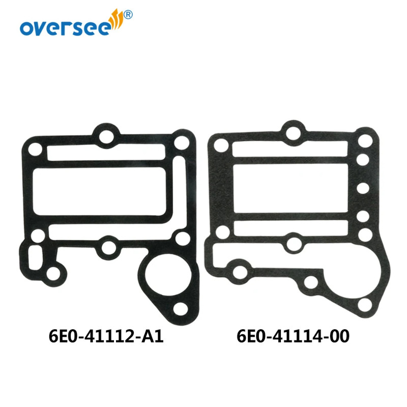 6E0-41112 ;6E0-41114 Gasket Exhaust Kit For Yamaha Outboard Motor 2T 4HP 6E0 Model 6E0-41112-A0; 6E