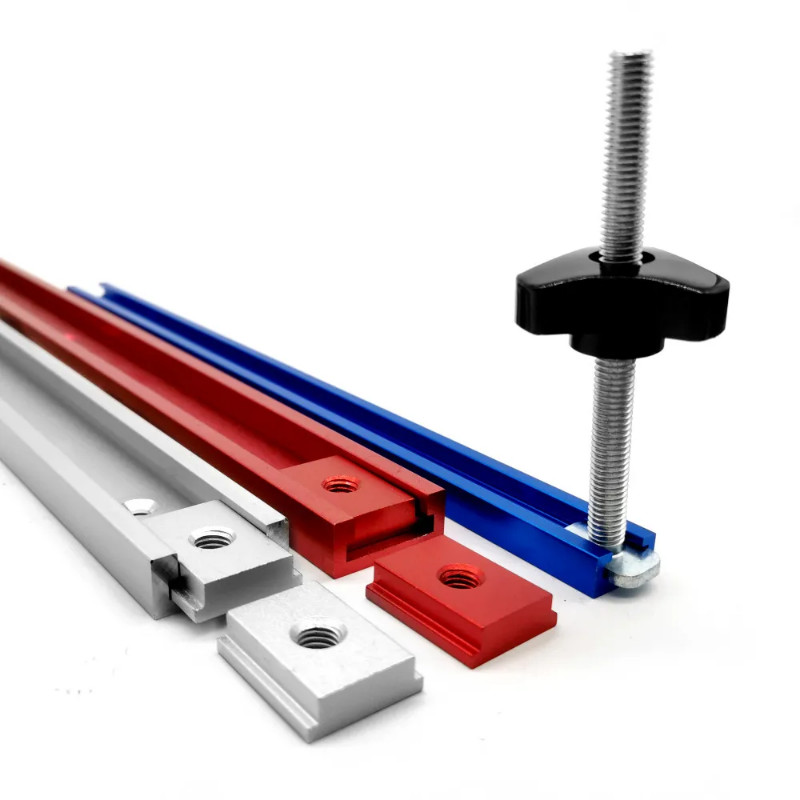 Woodworking T Track T-Slot Aluminium Alloy Miter Track Jig Fixture Slot T Bolts Sliding Slider for