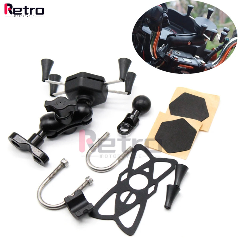 Mobile Phone Holder Charger For TRIUMPH Bonneville T100/T120 Thruxton 900/1200/R Motorcycle GPS Nav