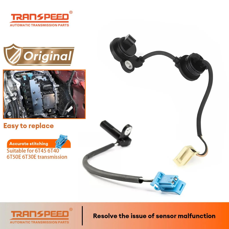 TRANSPEED Original 6T40 6T45 6T30 6T50 Transmission Input Output Speed Sensor 24276628 24276627 For
