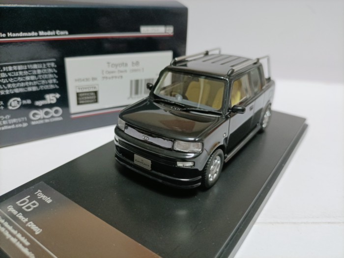 Hi Story 1 43 Toyota Open Truck Model Toyota bB Open Deck 2001 Black
