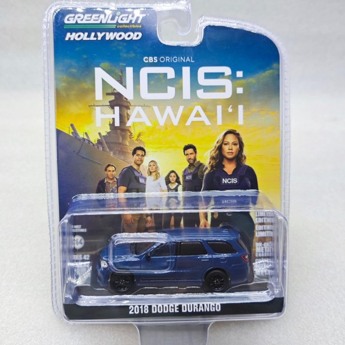 แสงสีเขียว 1: 64 Hollywood Series 42NCIS: Hawaii-2018 Dodge Durango GT Blacktop Out of Print Car Mod