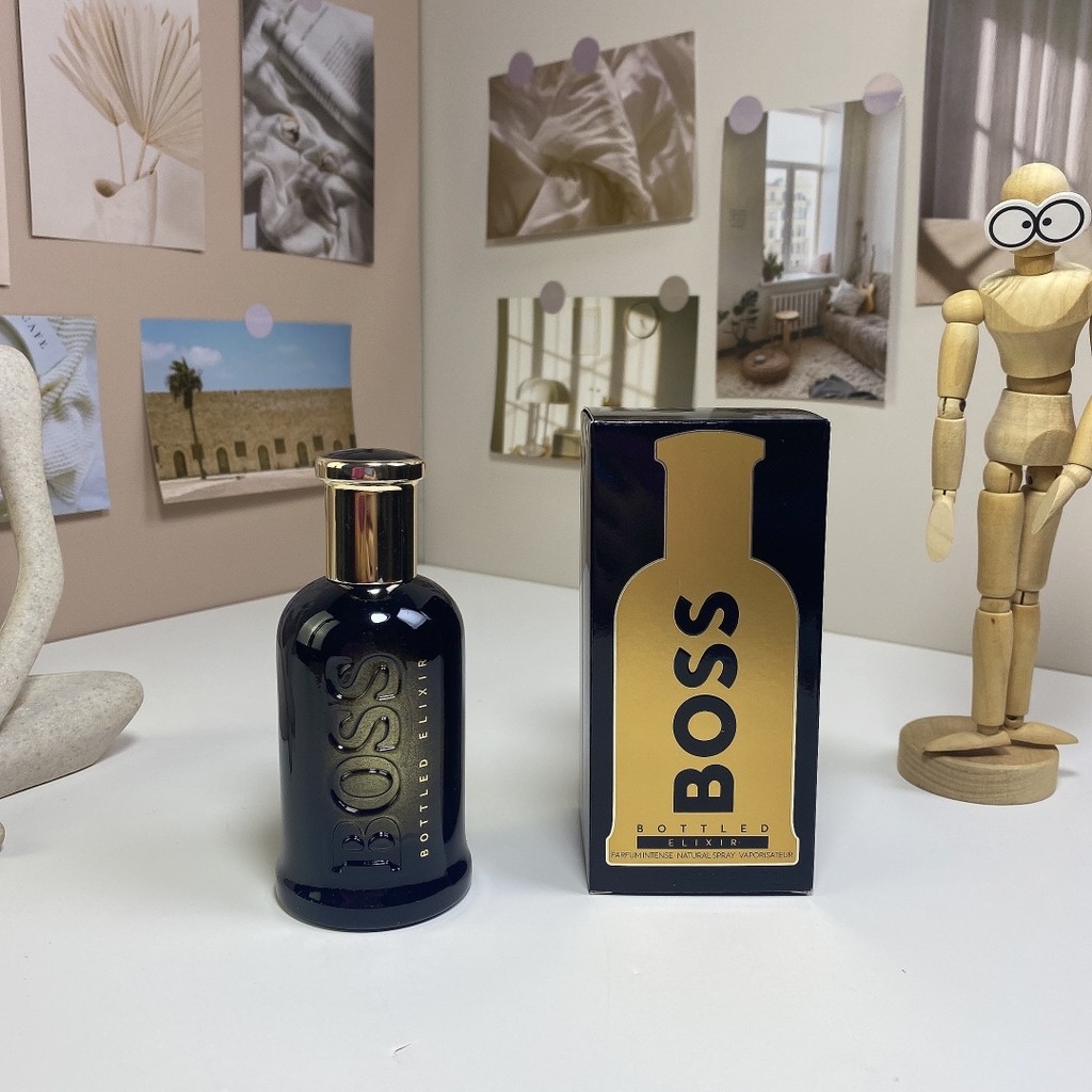 ยิงจริง❤ สไตล์หรูหรา 50 Bottled Elixir, 2023 Hugo Boss Perfumer annick Menardo Atture น้ําหอมผู้ชาย 