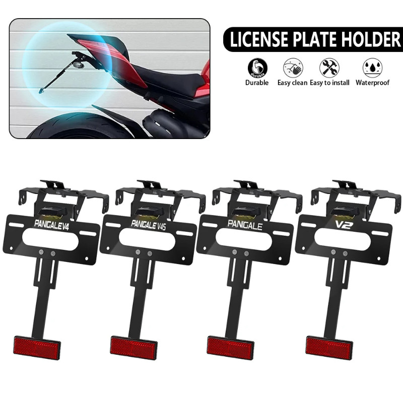 Motorcycle For Ducati Panigale V4 R S SP SP2 V4R V4S V4SP / S Corse License Plate Holder Bracket Li