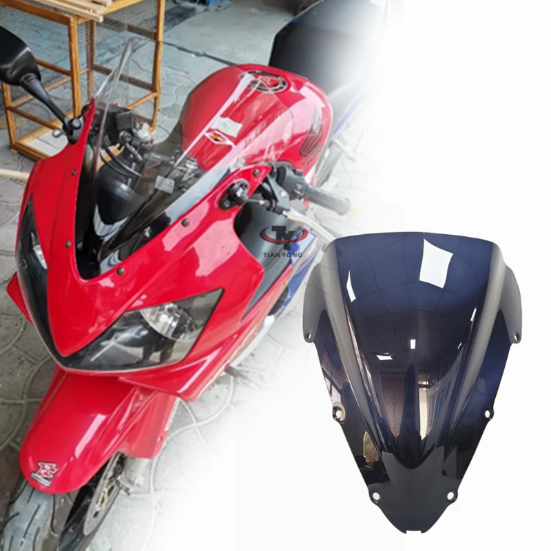 Smoke Windshield Windscreen Wind Deflectore Motorcycle For Honda CBR600F4i CBR600 CBR 600 F4i 2001