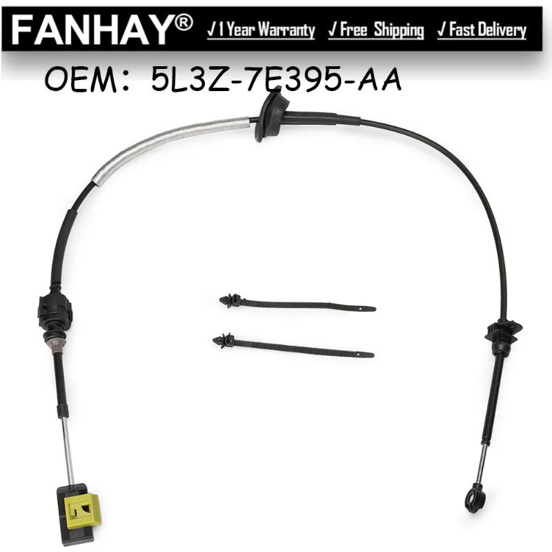 5L3Z-7E395-AA Transmission Shift Control Cable SELECTOR Compatible With 2005-2008 For Ford F-150 06
