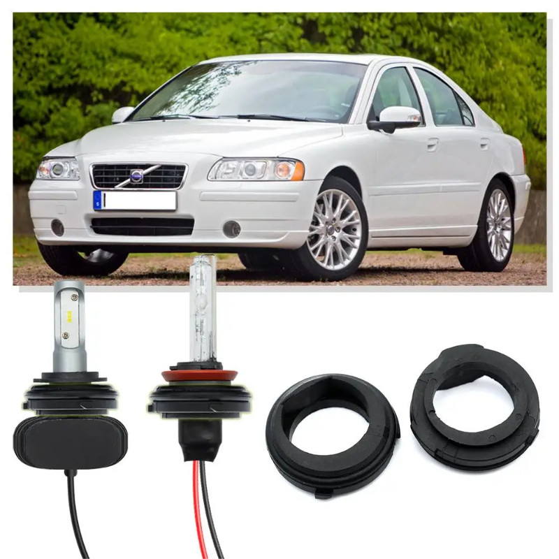 2PCS H1 HID LED Headlight Retainer Bulb Holder Headlamp Socket Adapter for Volvo S60 S70 S80 V70 II