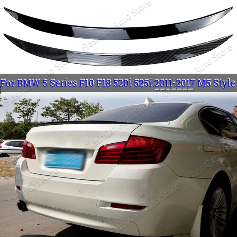 F10 M5 Style Car Rear Roof Trunk Spoiler Tail Wing Body Kit Trim For BMW 5 Series F10 F18 M5 520i 5