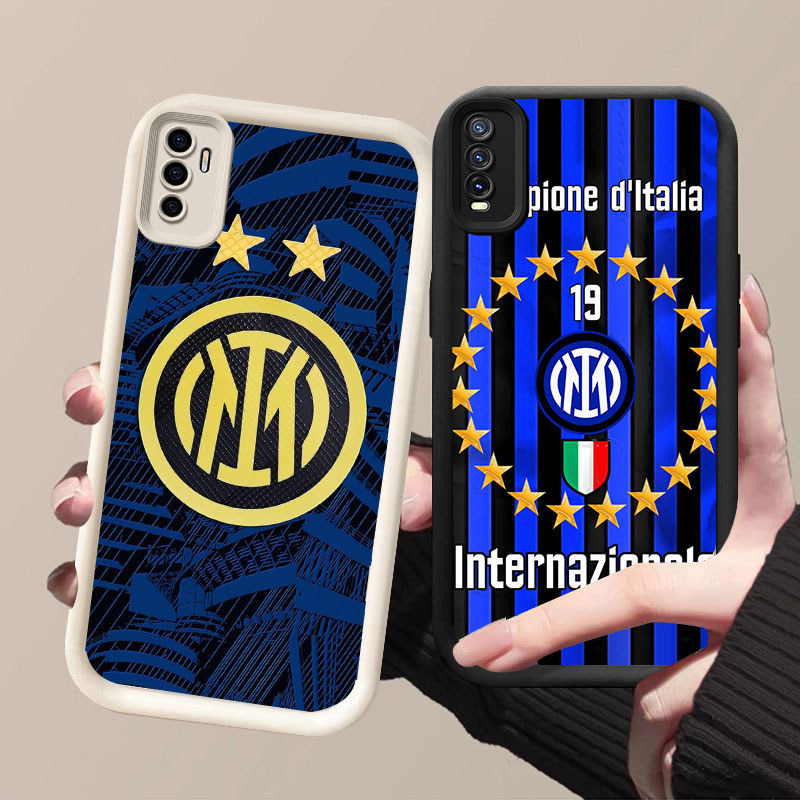 HK-68 Inter Milan ปลอกกันกระแทกสําหรับซิลิโคนสีดําและสีขาว VIVO iQOO Y20 Y20S S1 Y11S 13 10 Turbo NE