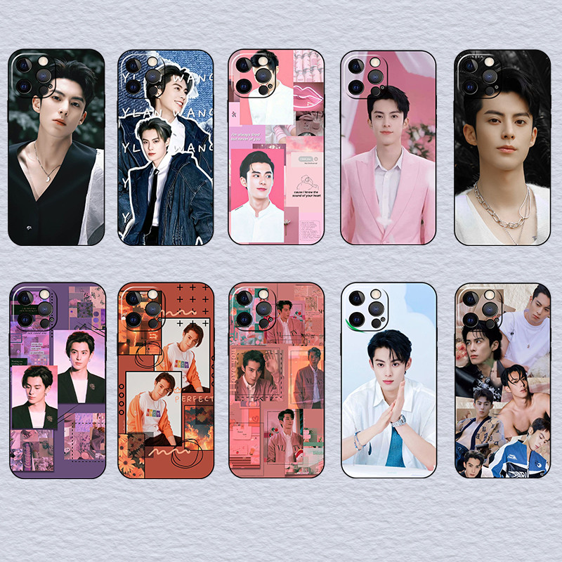 สําหรับ iPhone 5 5S 6 6S 7 8 Plus Dylan wang เคสโทรศัพท์ TPU สีดํานุ่ม