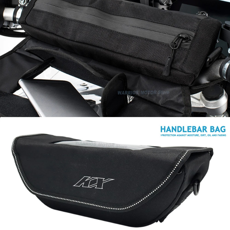 For KX450 KX250 KX112 KX85 KX450SR KX 450   Motorcycle Handlebar bag waterproof handlebar travel na
