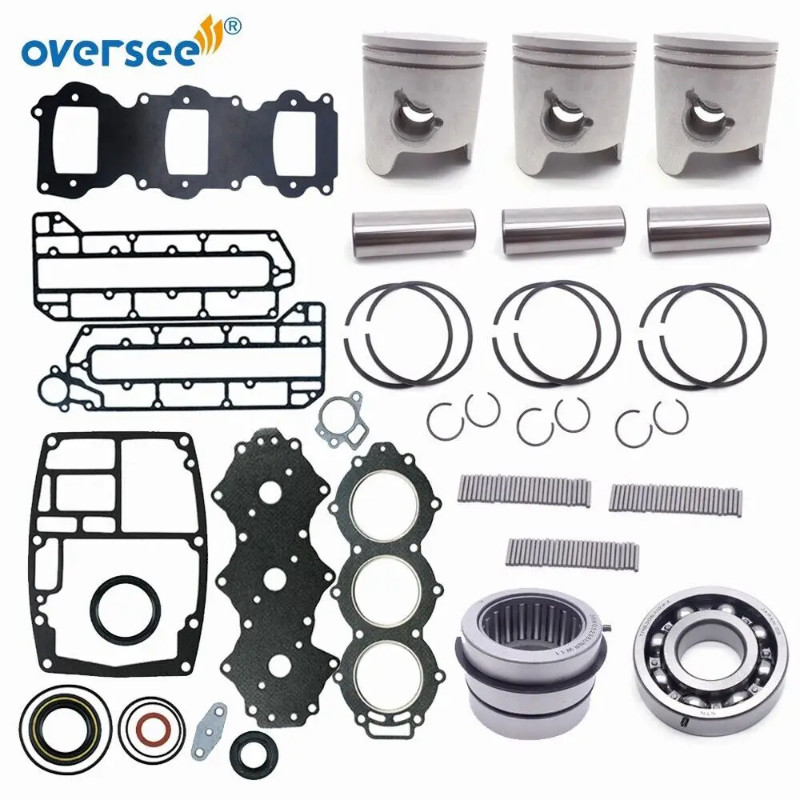 Oversee Crankshaft&Power Head Rebuild Kit STD 6H3 For Yamaha 2T 60 70Hp 3 Cyl 100-255-11