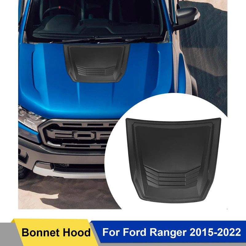 Bonnet Hood Scoop Vent Cover for Ford Ranger Wildtrak T7 T8 2015-2022 PX2 PX3 XLT XLS XL EVEREST LI