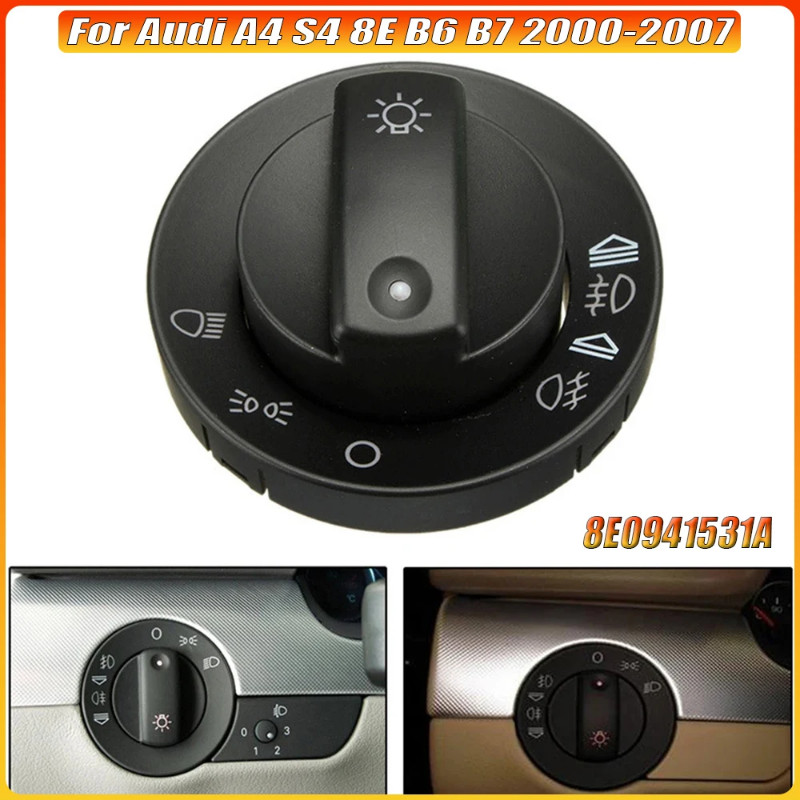 Headlight Fog Light Lamp Control Switch Cover Cap Repair Kit For Audi A4 S4 8E B6 B7 2000-2007 8E09