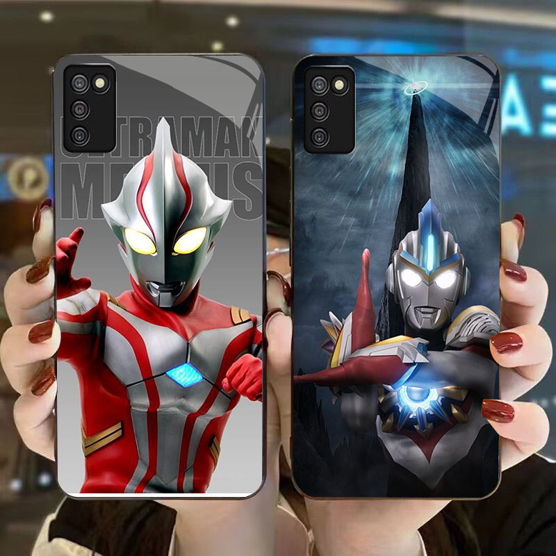 DK-79 Ultraman Casing GLASS soft frame สีดํา Samsung A02S M02S A03S 164mm A51 166mm A71