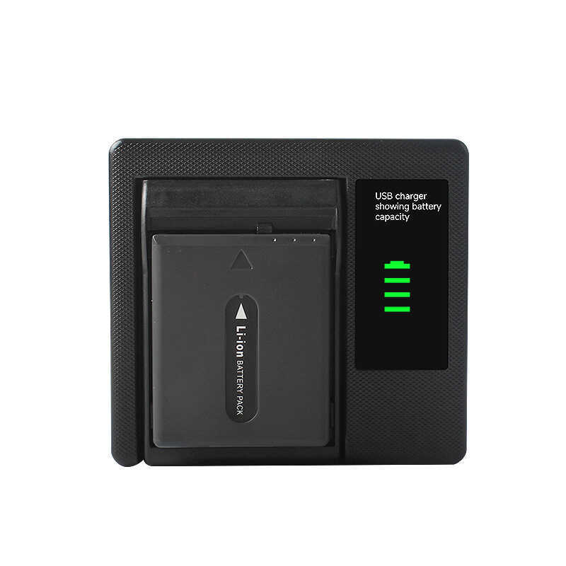 เหมาะสําหรับกล้อง Sony NP-FF50 HC10 DCR-IP1 PC106 แบตเตอรี่ USB Travel Stand Charger