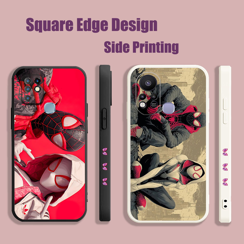 เคสสําหรับ iPhone 11 Pro Max 12 Pro Max 6/6s 7/8 7 Plus X/XS XR XS MAX SpiderMan ข้าม SpiderVerse FR
