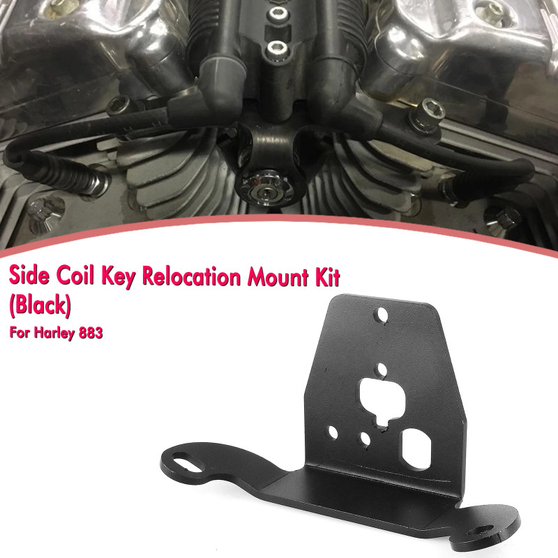 Motorbike Coil Ignition Key Relocation Bracket Mount For Harley Davidson Sportster 48 72 883 1200