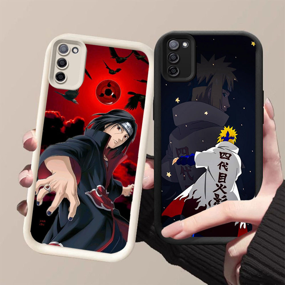 DJ-6 อะนิเมะ Uchiha ปลอกซิลิโคนสีดําและสีขาวสําหรับ Samsung FE A03S S20 A02S A51 M02S M30S M21 A71 F