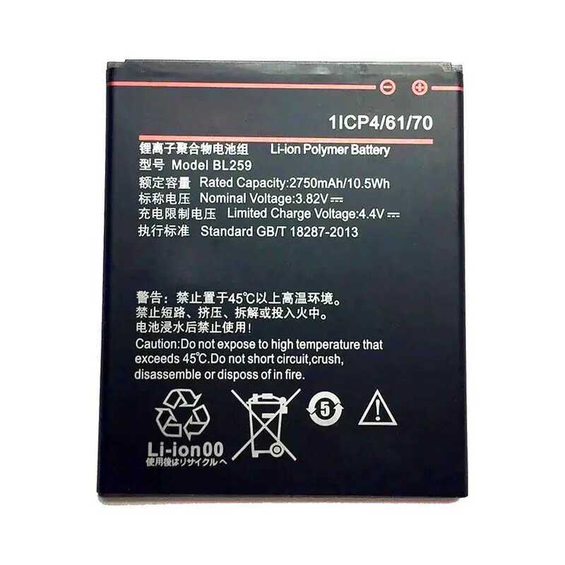 For Lenovo Lemon K3 K5 Vibe K5 K5 Plus K32C30 K32C36 2750mAh Mobile Phone Battery Safe BL259