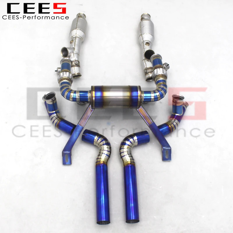 CEES  Titanium Tuning Exhaust catback with Downpipe For Lamborghini Murcielago LP620/LP640/LP670 V1