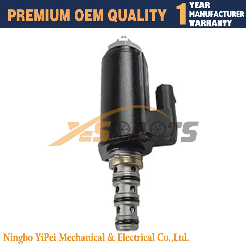 12V New KDRDE5K-31/30C50-140-T Solenoid Valve for Sany SY215C-9/225C-9/235C-9 Kobelco SK200-5