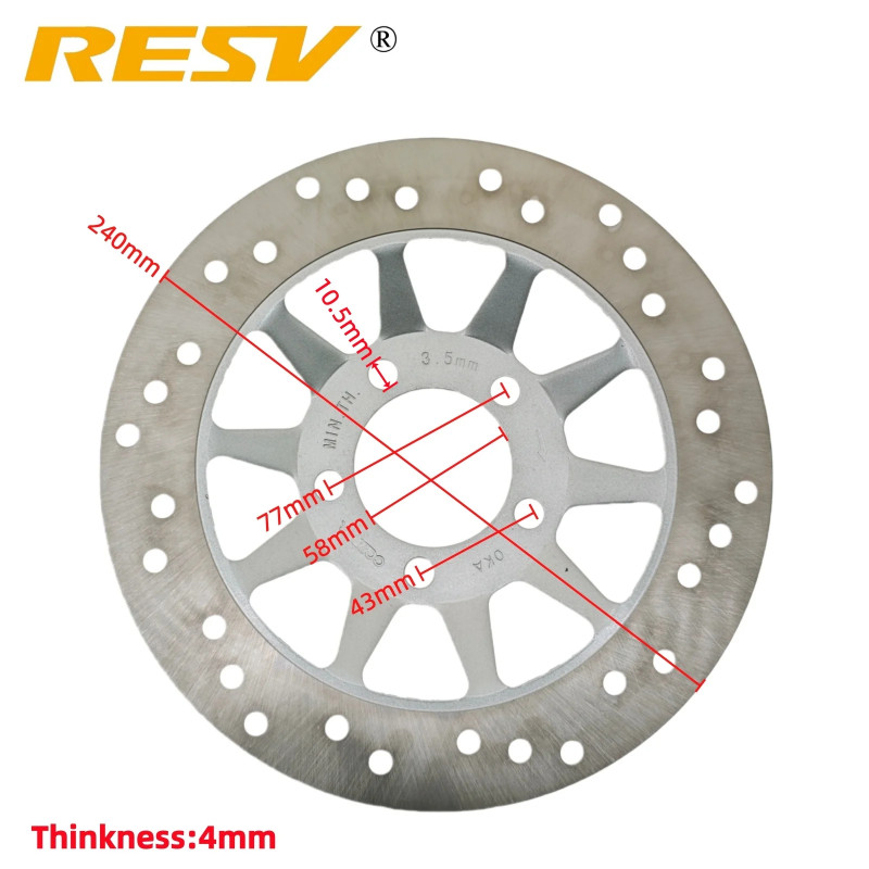 RESV 240mm For HONDA XR125L XR 125L NXR150 NXR 150 125cc 150cc 45351KRE920 Front Disc Brake Rotor 4