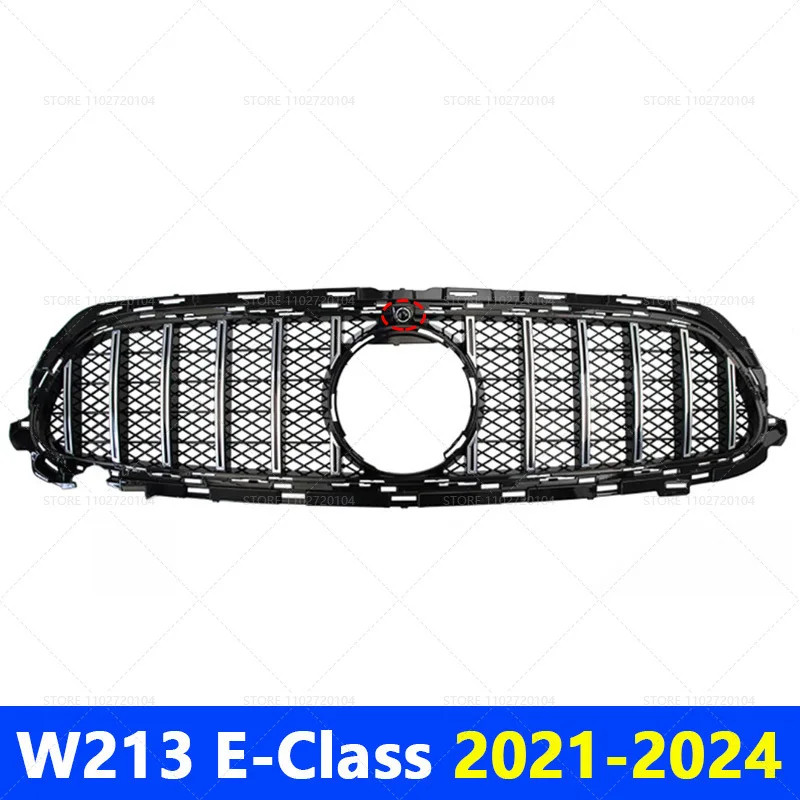 for 2016-2020 2021-2024 W213 E-Class Mercedes Benz E200 E300 E350 E350e E450 E53 AMG Front Grille B