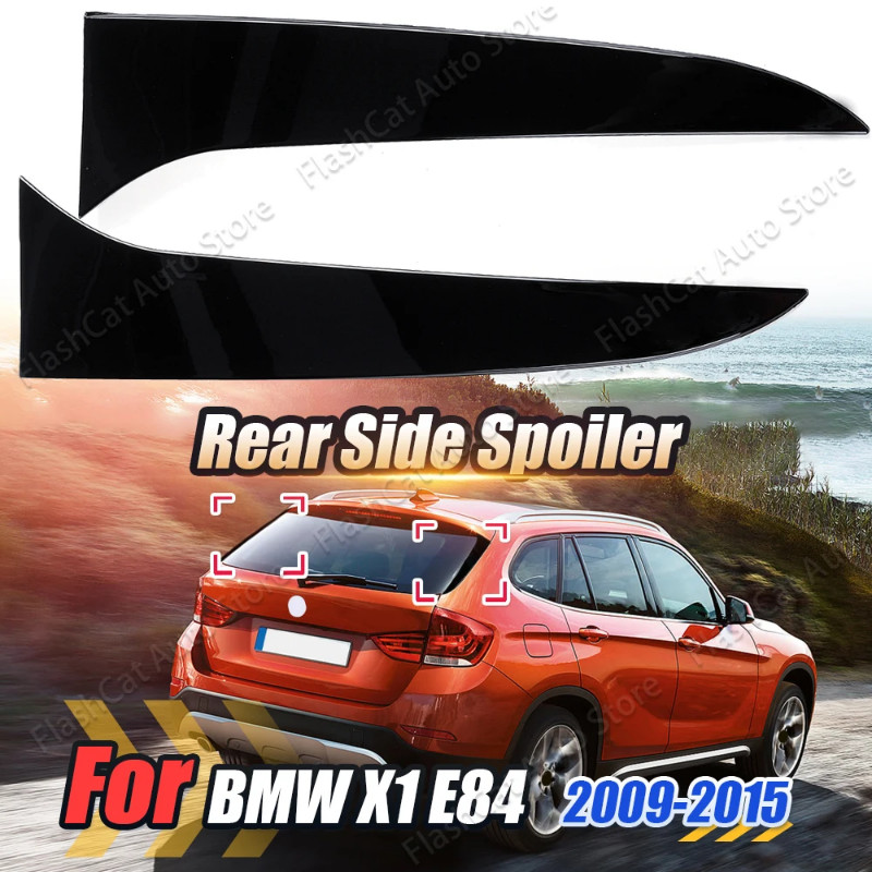 ABS Gloss Black Side Spoiler Canard Rear Window Side Spoiler Canards Splitter Auto Replacement Part