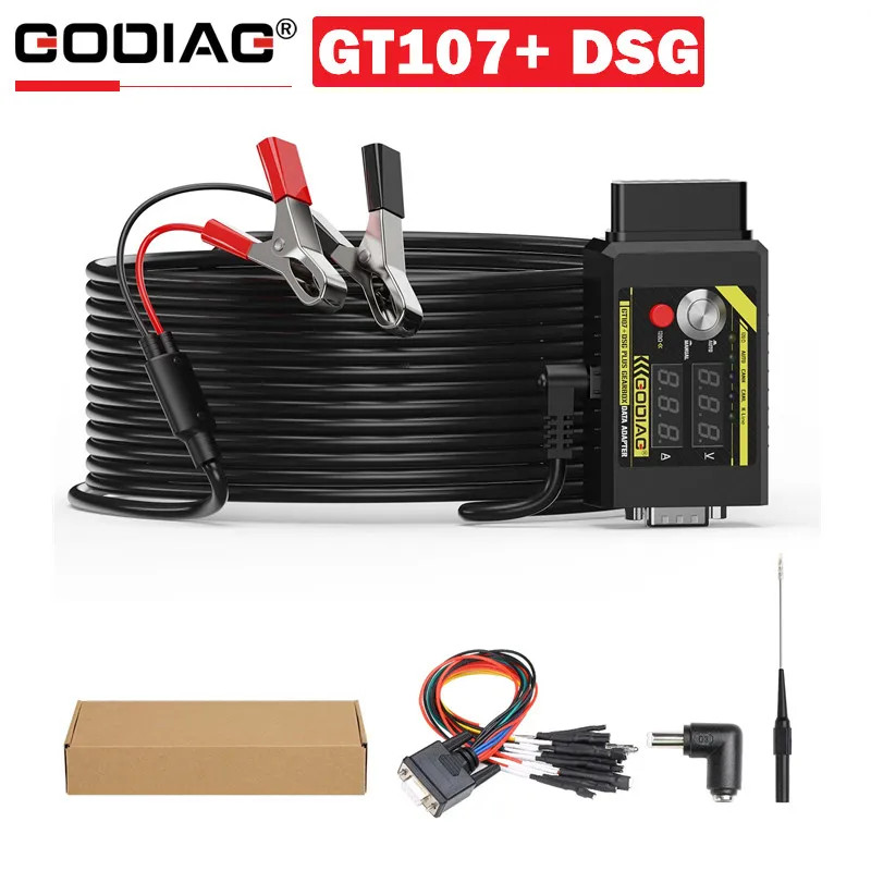 GODIAG GT107+ DSG Plus Gearbox Data Adapter with Voltage Current Display For DQ250 DQ200 VL381 VL30