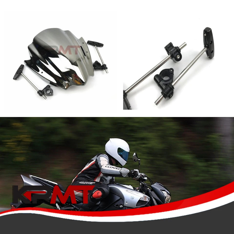 For FZ1N 2009 XJ6 FZ1000S FZ6 S2 FZ8 2007 2008 2009 4.0 Motorcycle Street Bicycle Handlebars Windsh