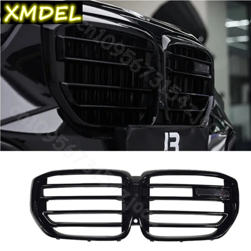 Gloss Black Front Kidney Radiator Upper Bumper Grille For BMW G05 X5 LCI Upgrade to X5M Facelift 20