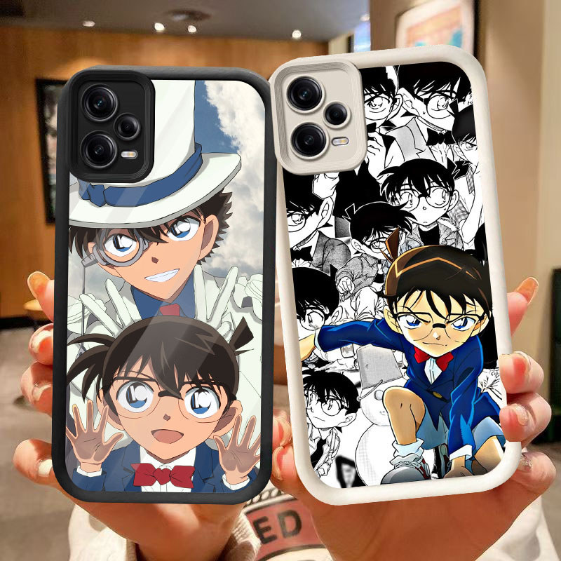 DJ-18 Detective Conan ปลอกซิลิโคนสีดําและสีขาวสําหรับ Xiaomi Redmi POCO หมายเหตุ 3 X5 Turbo F5 F7 F6