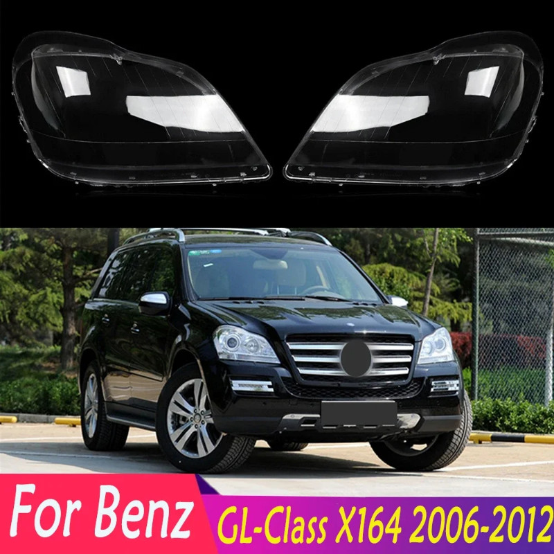 For Mercedes Benz GL-Class X164 GL350 GL400 GL450 GL500 GL550 2006-2012 Front Headlight Lens Cover