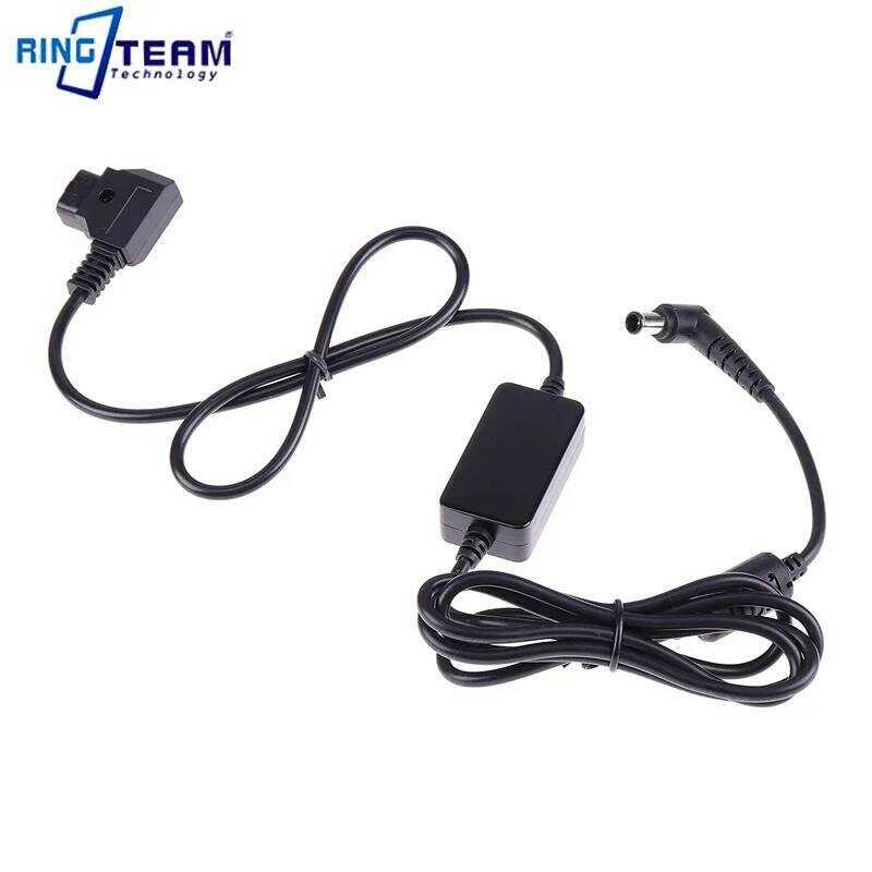 ▥ D-Tap Dtap To DC 6.0*4.0มม.Ringht ชายหัว19.5V Booster Cable สำหรับ Sony Pxw-Fx6/ Pxw-Fx9กล้อง