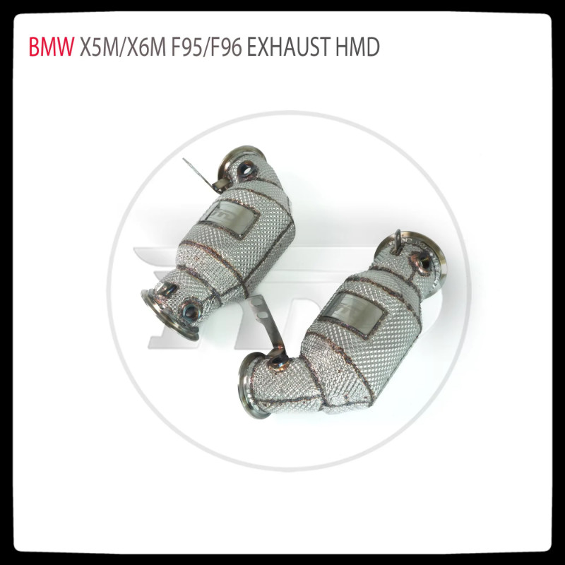 HMD Exhaust System Performance Downpipe for BMW X5M X6M F95 F96 2019+ Car Accessories With Catalyti