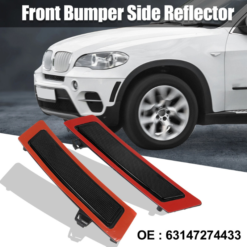 Uxcell Pair Front Bumper Reflector Side Marker for BMW XDrive35d XDrive35i XDrive50i Replace Origin