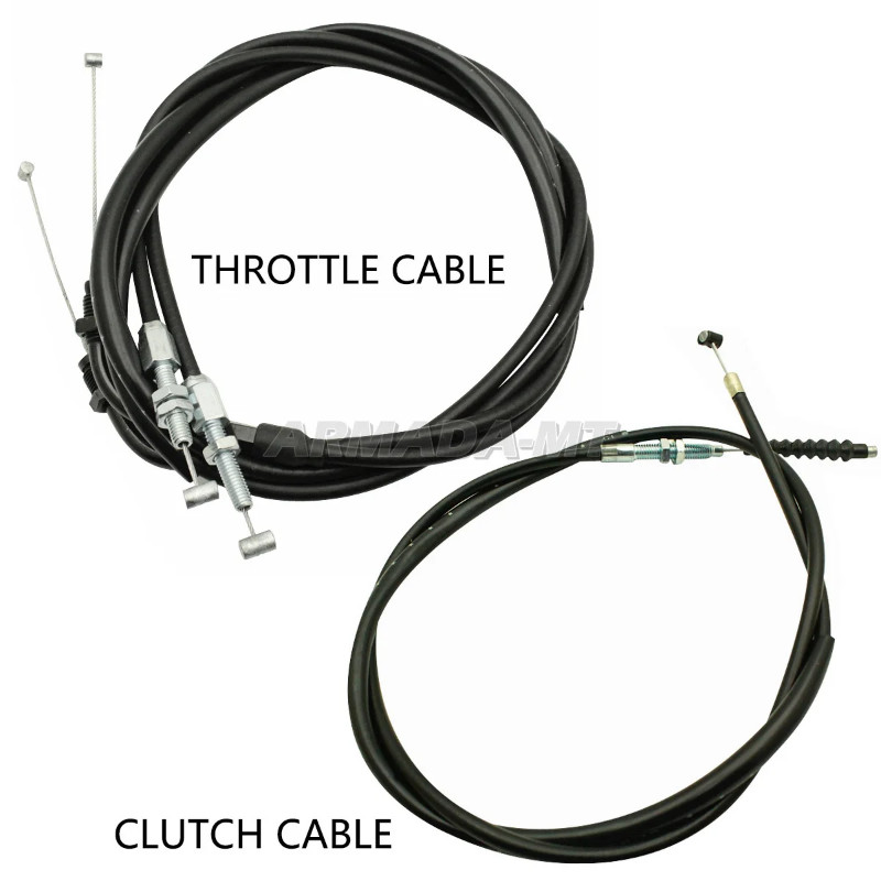 Motorcycle Clutch Throttle Cable Steel Line Wire Set For Honda Steed 400/600 VLX 400 600 VLX400 VLX