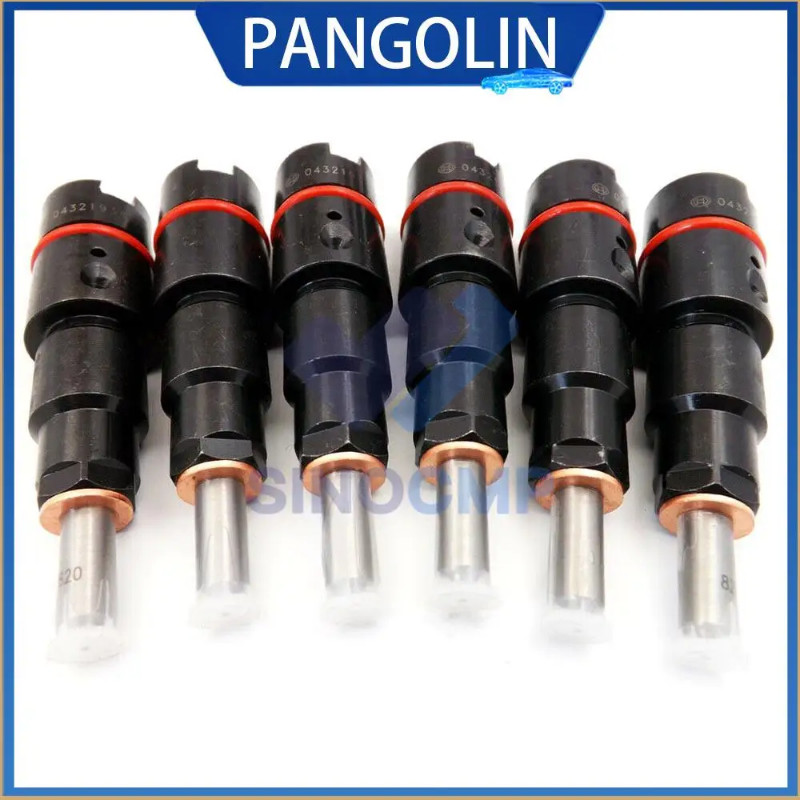 PANGOLIN 6Pcs Fuel Injectors 0432193635 for1998 1999 2000 2001 2002 Dodge Ram 2500 3500 59L I6 Dies