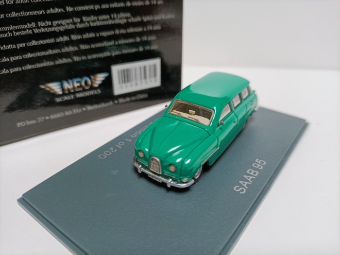นีโอ 1 87 Saab Classic Saab 1964 สีเขียว