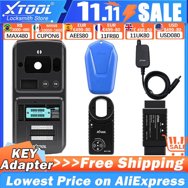 XTOOL KC501 KC100 KS01 SK1 M822 OBD2 Diagnostic Key Programming For X100PAD3 X100MAX PAD Elite D7 D