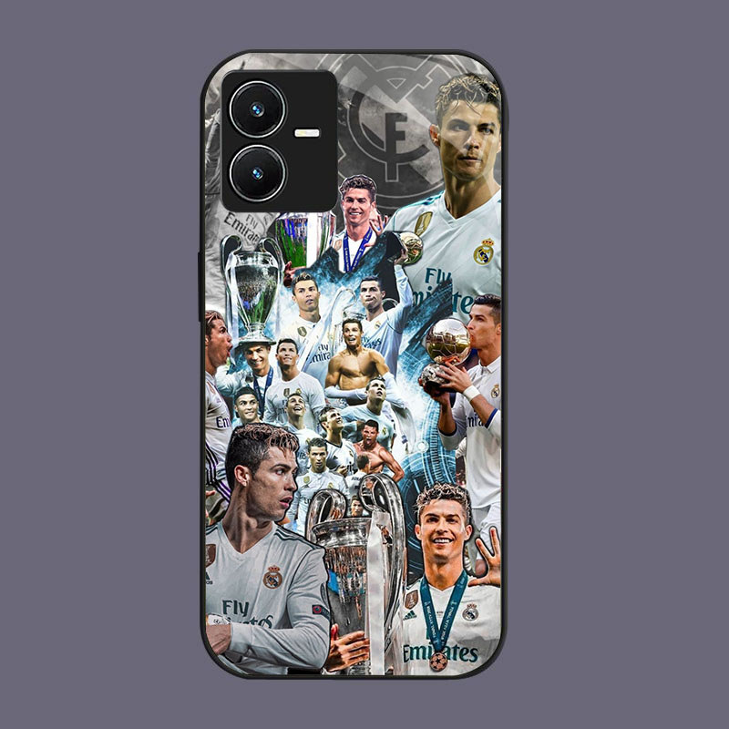 HK-57 FC Ronaldo แก้ว KACA สําหรับ VIVO iQOO Y22 Y28 V25 Y35 Y22S Y55 Z6 Y75 5G