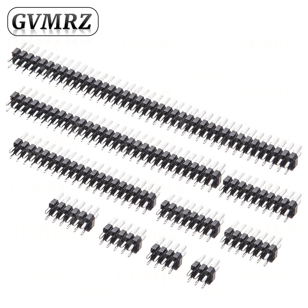 10 ชิ้น/ล็อต 2.0 มม.ชาย Header Pins 2*2/3/4/5/6/7/8/10/12/14/15/20/40P 2 มม.คู่แถว Pin Header Strip Connector ทองแดงชุบทอง