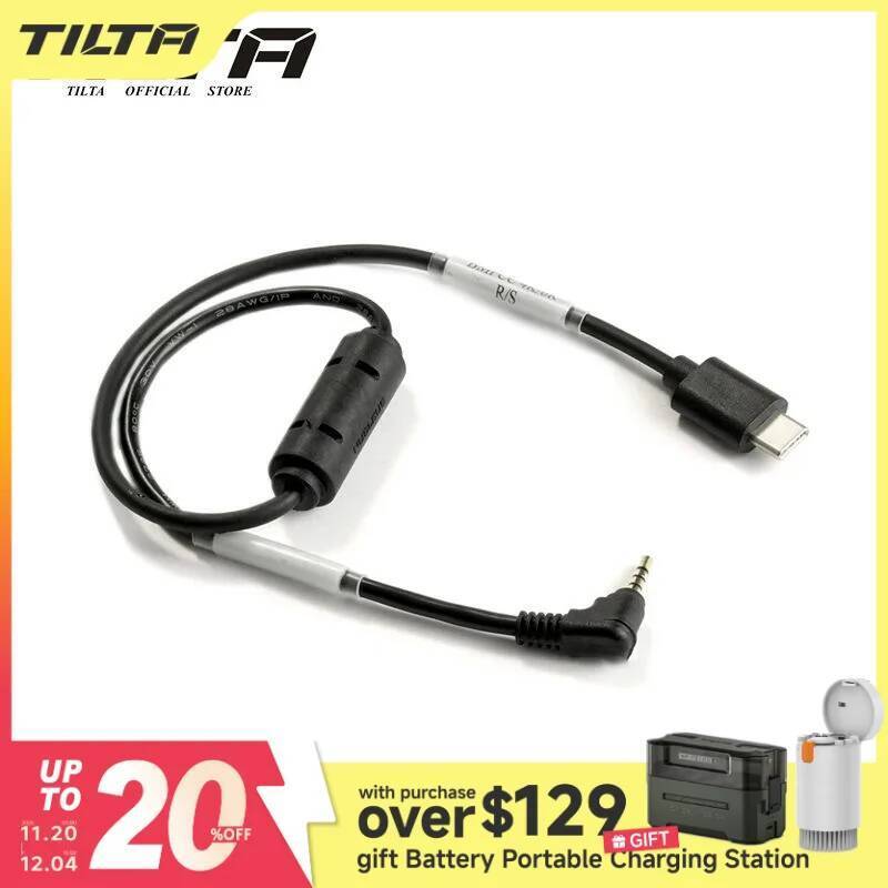 TILTA Nucleus-Nano Run/Stop Cable เข้ากันได้กับ DJI RS2 สําหรับ Sony, สําหรับ Canon สําหรับ Red Komo