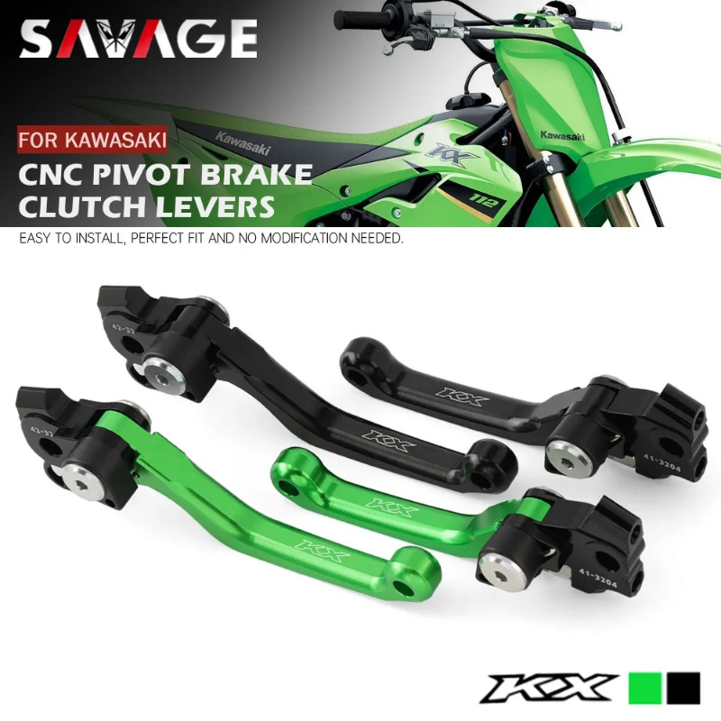 For KAWASAKI KX 250 450 KX250 KX250X KX450 KX450SR KX450X 2019-2024 Pivot Brake Clutch Levers Handl