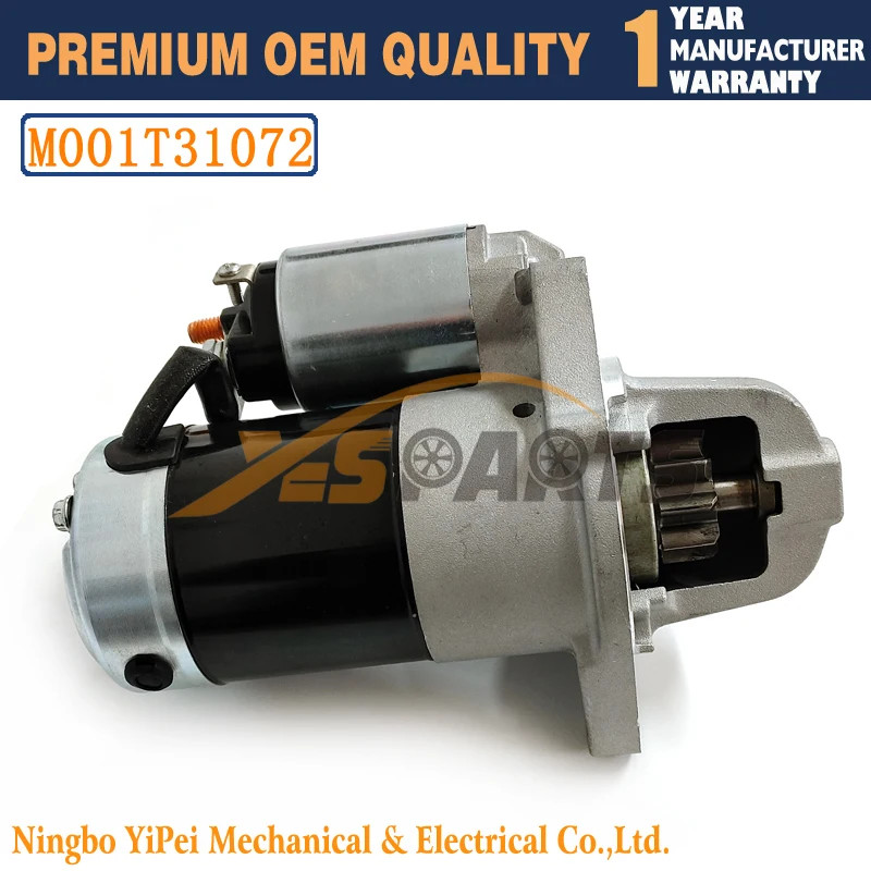 New Starter 12V 9T 2.0KW M001T31072 for MITSUBISHI 4P10 Fuso FE160 FE180 RM666135E MK668008 M001T31