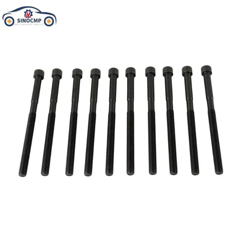 22321-2B700 SINOCMP 10PCS Engine Cylinder Head Bolts Set For 2009-2020 Hyundai Kia G4FD 1.6L Nuts B